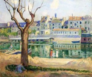 Lagny, View of the Quai de Pamponne