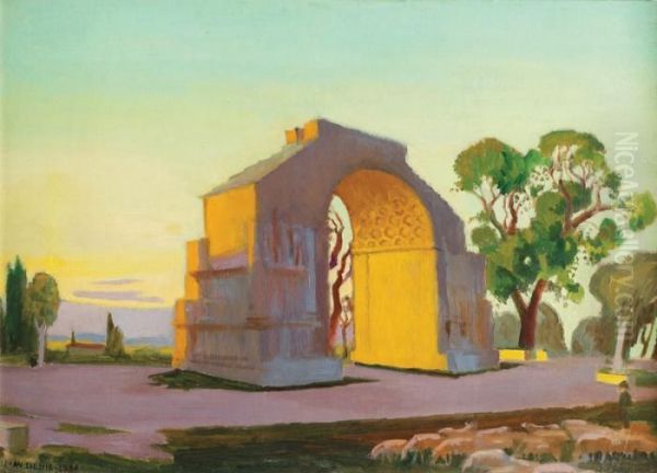 Arc De Triomphe De Saint Remy Au Soleil Couchant - view 1