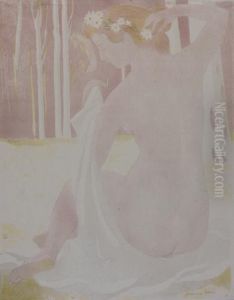 Nymphe Couronnee De Paquerettes by Maurice Denis