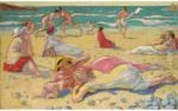 Jeux Sur Le Sable Or Plage Aux Lutteurs - view 1