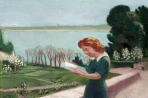 Printemps A Trstrignel, Etude De Pauline by Maurice Denis