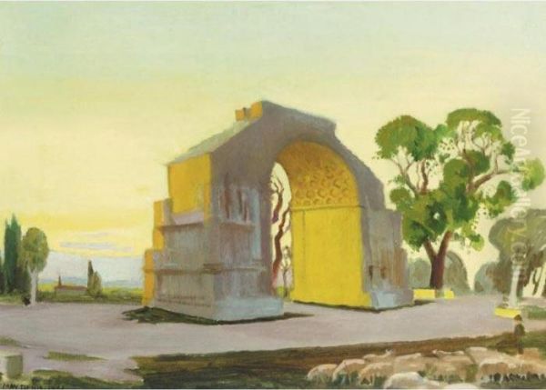 Arc De Triomphe De St Remy Au Soleil Couchant - view 1