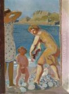 A La Porte De La Cabine by Maurice Denis