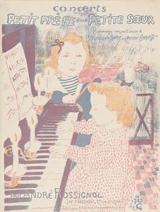 Au Piano, Frontispiece Des Concerts Du Petit Frere Et De La Petitesur by Maurice Denis