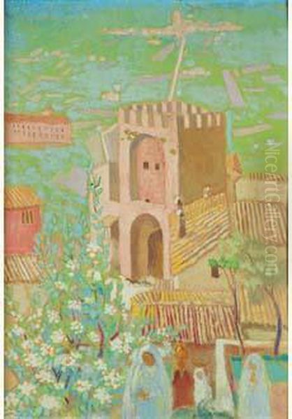 Printemps A Assise , La Porte San Pietro, Circa 1936. - view 1