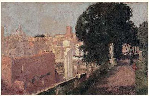 Rome, Vue Prise Aux Jardins Farnese (le Forum) - view 1