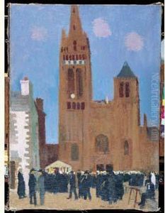 Pardon Breton, 1928 Ou Veille De La Procession Au Folgoet by Maurice Denis
