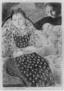 Sur La Canape D'argent Pale (cailler 117) by Maurice Denis