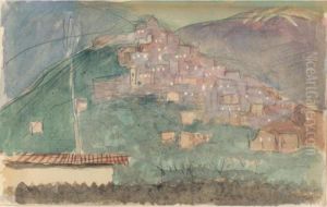 Village De Montagne Dans Les Annees 20 by Maurice Denis