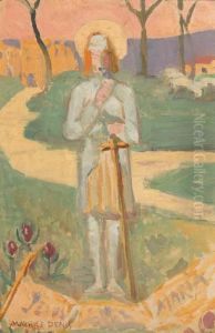 Maternite Devant La Mer by Maurice Denis