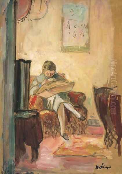 Femme cousant - view 1