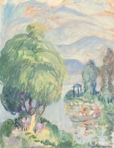 Bord de la riviere by Henri Lebasque