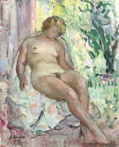 Femme nue assise by Henri Lebasque