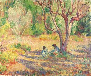 Jeux l'ombre du jardin by Henri Lebasque