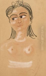 Jeune Fille Aux Cheveux Longs by Andre Derain