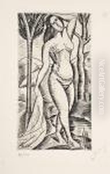 Baigneuse Nue Aux Arbres - view 1