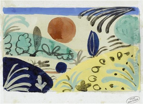 Landscape With A Red Sun - view 1