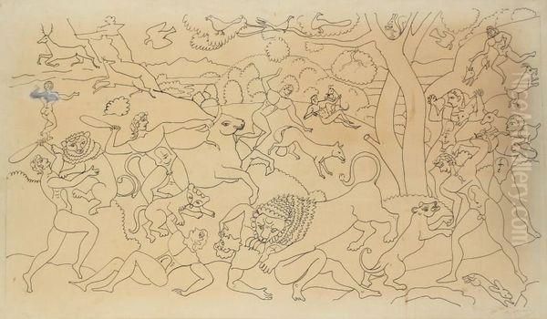 Etude Pour Tapisserie - view 1