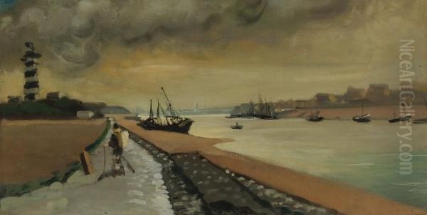 Gravelines. Entree Du Port - view 1