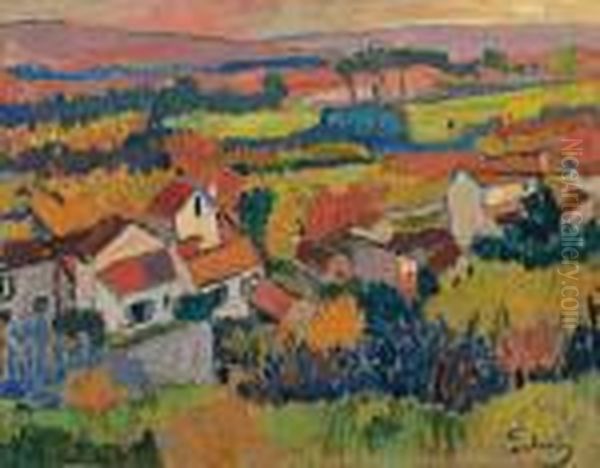 Paysage Aux Environs De Chatou - view 1