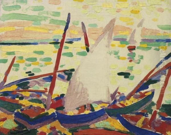 Bateaux Sur La Plage A Collioure - view 1