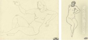 Nu Stamped With The Artist's by Andre Derain