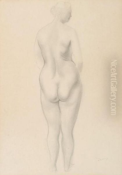 Stehenderweiblicher Ruckenakt - view 1