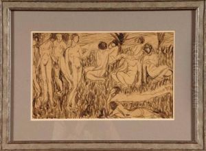 Baigneuses Et Baigneurs by Andre Derain