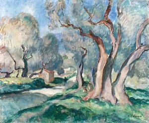 Chemin sous les oliviers