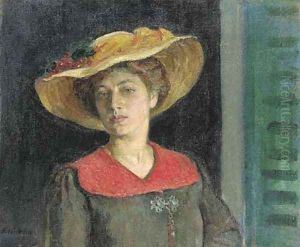 Femme au chapeau jaune by Henri Lebasque