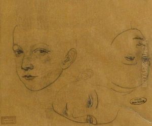 Etude De Visages by Andre Derain