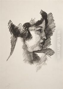 Tete De Femme En Profile by Andre Derain