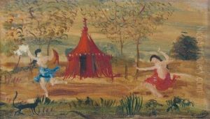 Danseuses Dans Un Paysage by Andre Derain