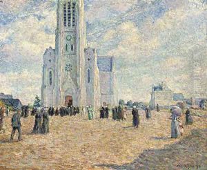 La place de l'eglise, Bretagne La place de l'eglise, Bretagne