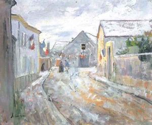 La rue pavoisee