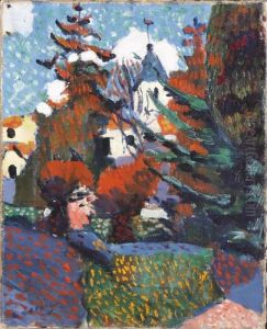 Eglise Decarrieres//seine by Andre Derain