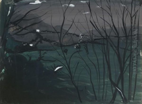 Paysage Nocturne (projet De Decor) - view 1