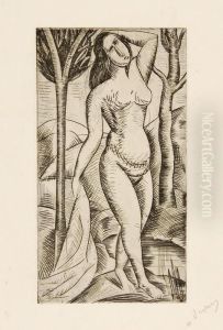 Baigneuse Nueaux Arbres by Andre Derain
