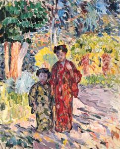 Marthe et Nono en Japonaises (Marthe and Nono dressed in Japanese Clothes)