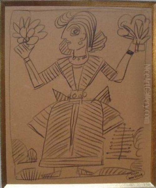 Femme Aux Fleurs - view 1