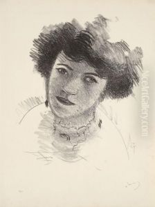 Portrait De Jeune Femme by Andre Derain