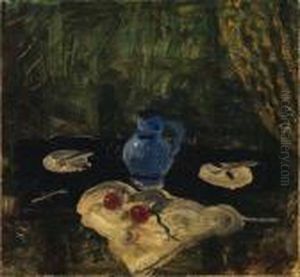 Pichet, Assiettes Et Fruits by Andre Derain