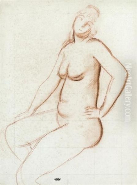Femme Nue Assise - view 1