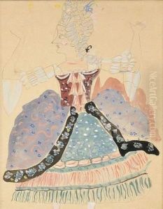 Projet De Costume Pour <la Marquise > Projet De Costume Pour <la Marquise >