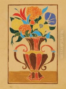 Bouquet De Fleurs Dans Un Vase by Andre Derain