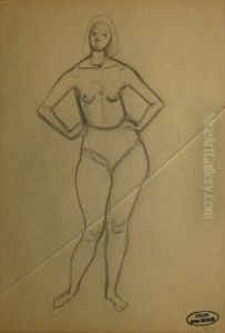 Baigneuse De Face En Contraposto by Andre Derain