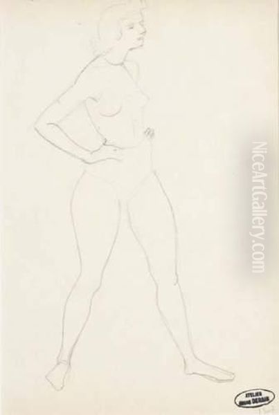 Baigneuse Mains Sur Les Hanches - view 1