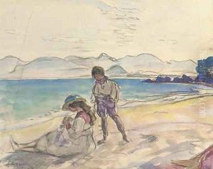 Plage du Cannet by Henri Lebasque