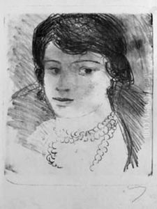 Tete De Femme Au Collier by Andre Derain