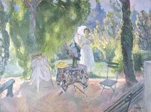Deux femmes dans un jardin en ete by Henri Lebasque